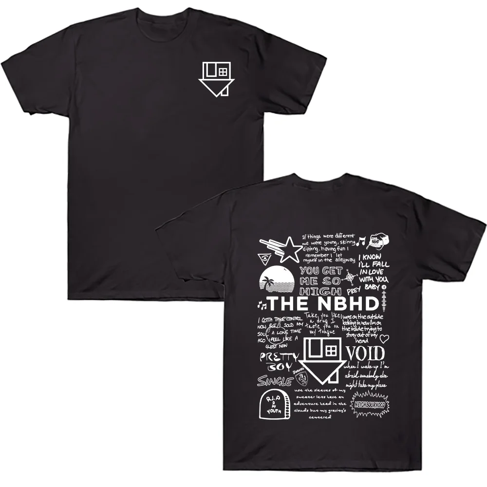 

The Neighbourhood NBHD Band Printing T-shirt Cotton High Quality Women/Men Tshirts Ropa Mujer Casual Short Sleeve Tee-shirt Male