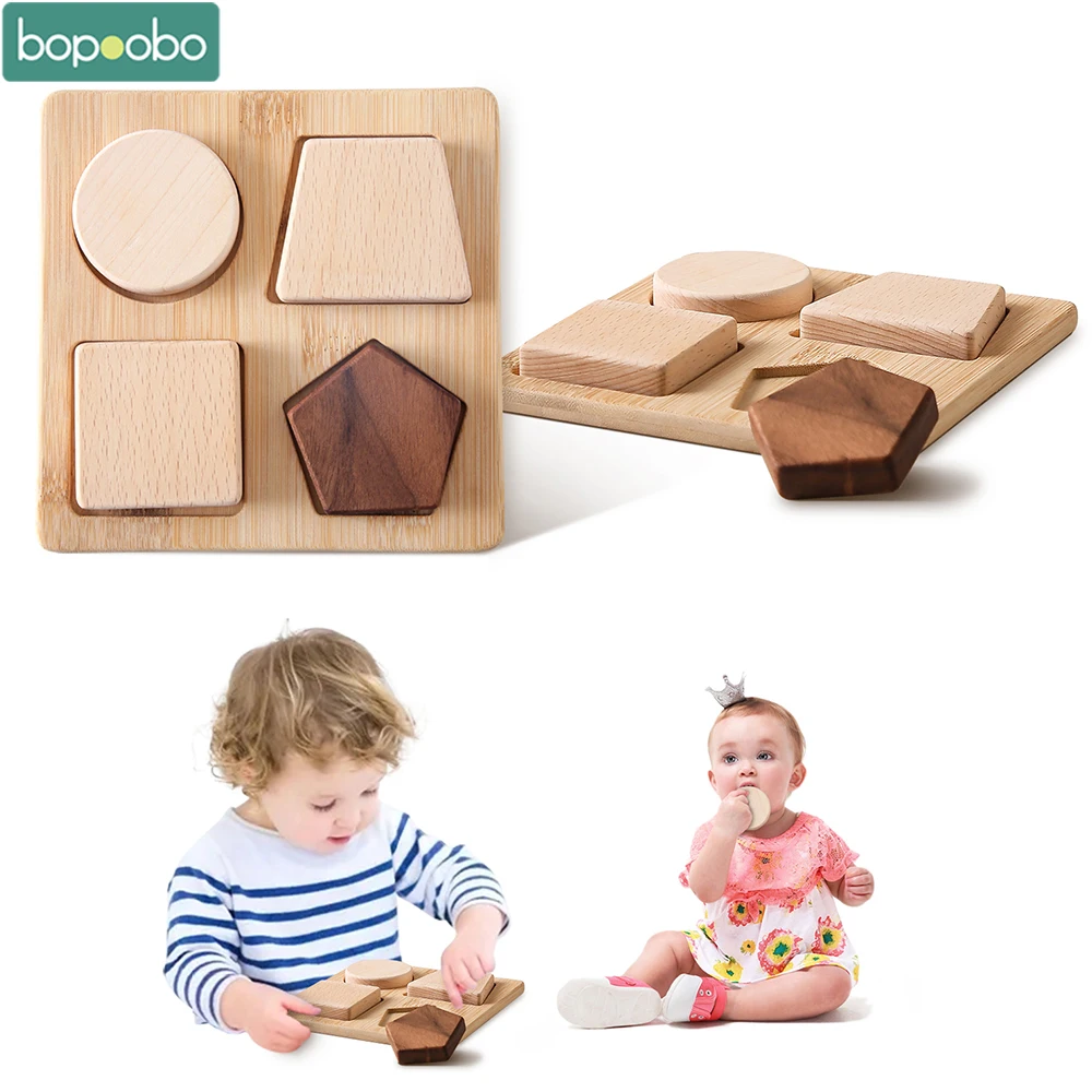 

Montessori Puzzles Children Toys Sorting Blocks Intelligence Wooden Learning Shape Cognitive Educational Toys Birthday Gifts