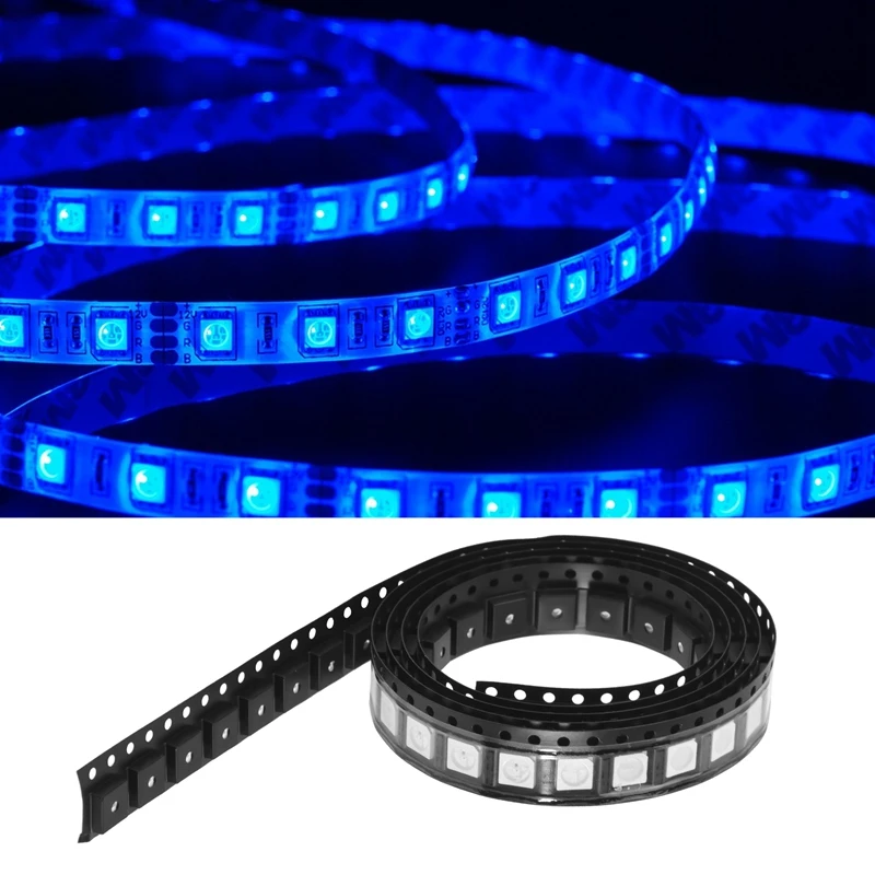 100PCS WS2812B RGB LED Chip 5050SMD White PCB WS2812 Individually Addressable Chip Pixels DC5V