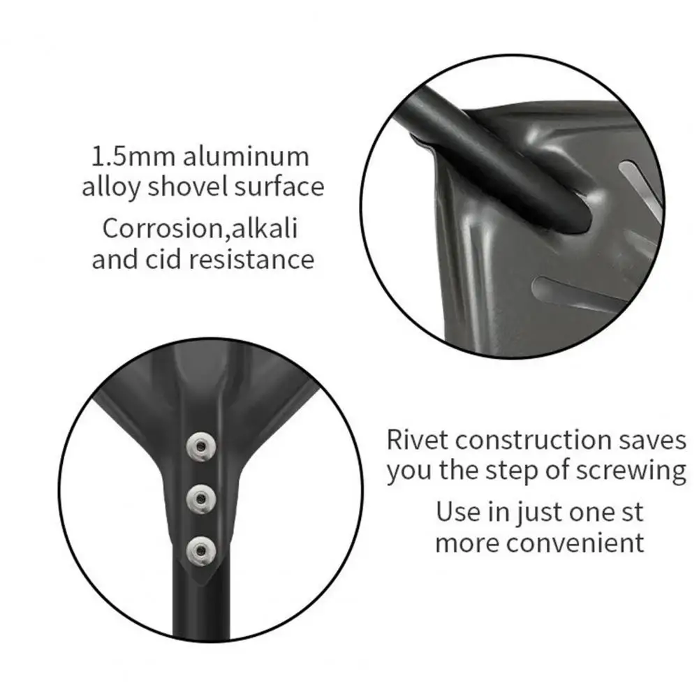 Corrosion-resistant Pizza Peel Pizza Turning Peel 6-inch Round Pizza Peel with Long Handle Non-stick Perforated Aluminum Alloy