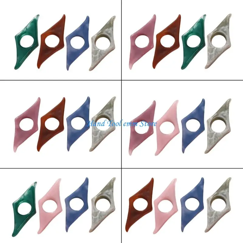 

H37F 4Pcs Book Page Holder Thumb Finger Books Page Holder Textbook Novel Page Markers