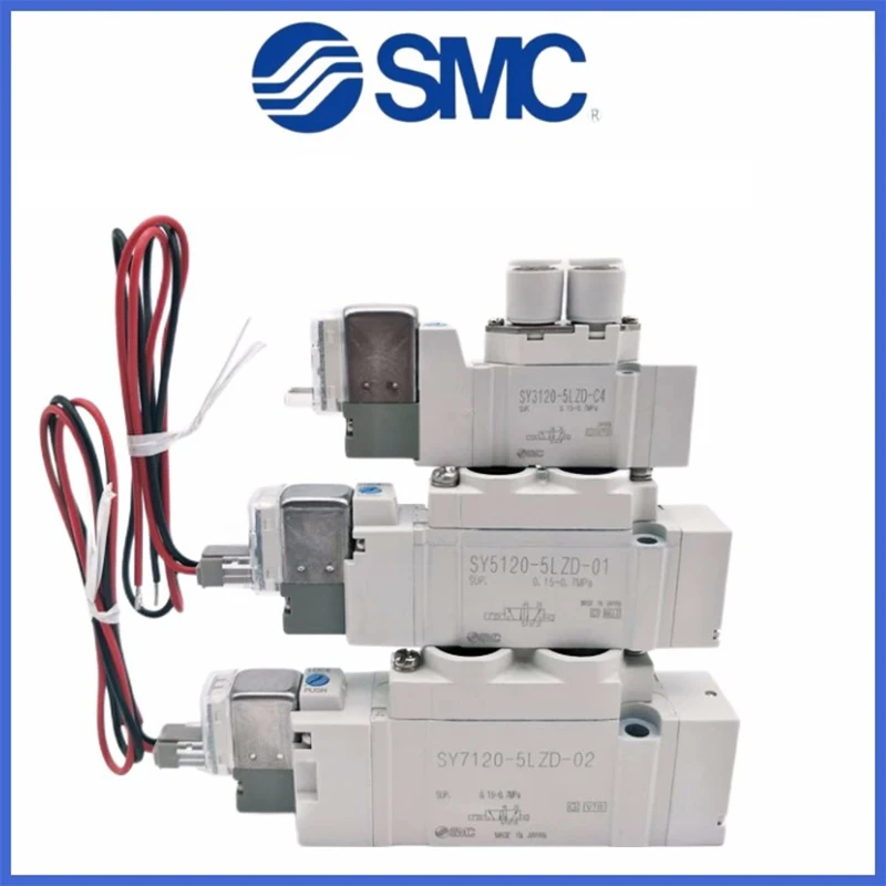 SMC 5 Port Solenoid Valve Plug-in Type SY7120/7220/7320 SY7120-3DZ-02 SY7120-4DZ-02 SY7220-5DZ-02 SY7120-5DZ-02