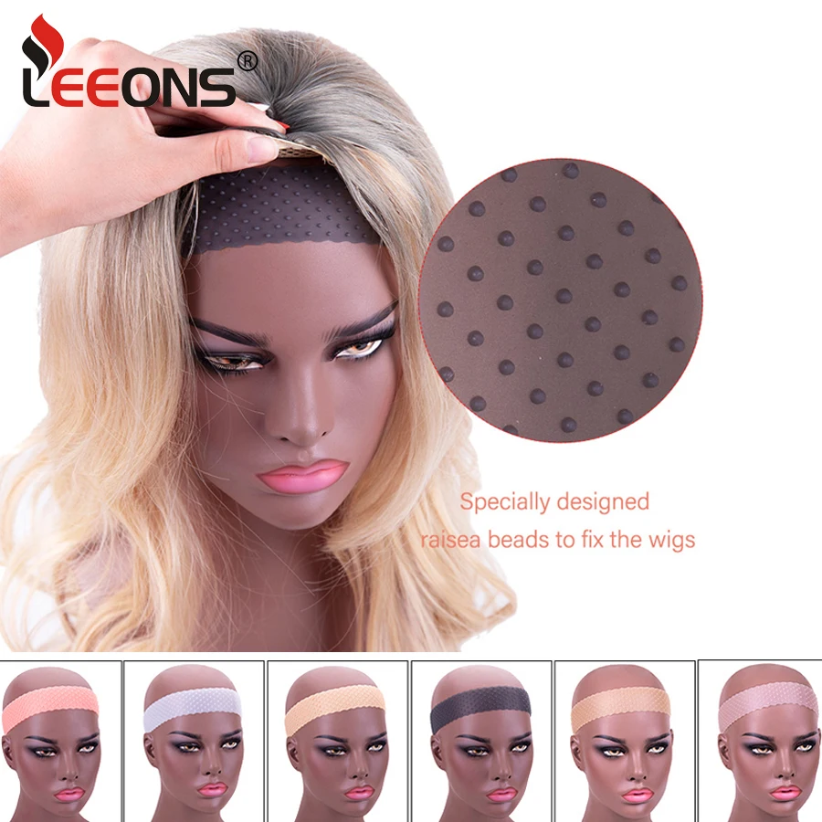 Wig Accessories Silicone Headband For Wig Stretching Wig Grip Elastic Band With Non-slip Grain Rubber Edges Hair Wrap Melt Band