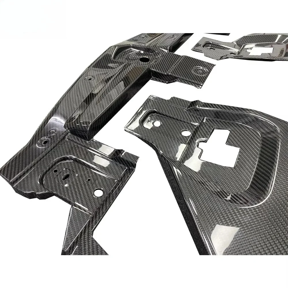 

Dry Carbon Fiber Engine Interior Trims Side Engine Bay Panels