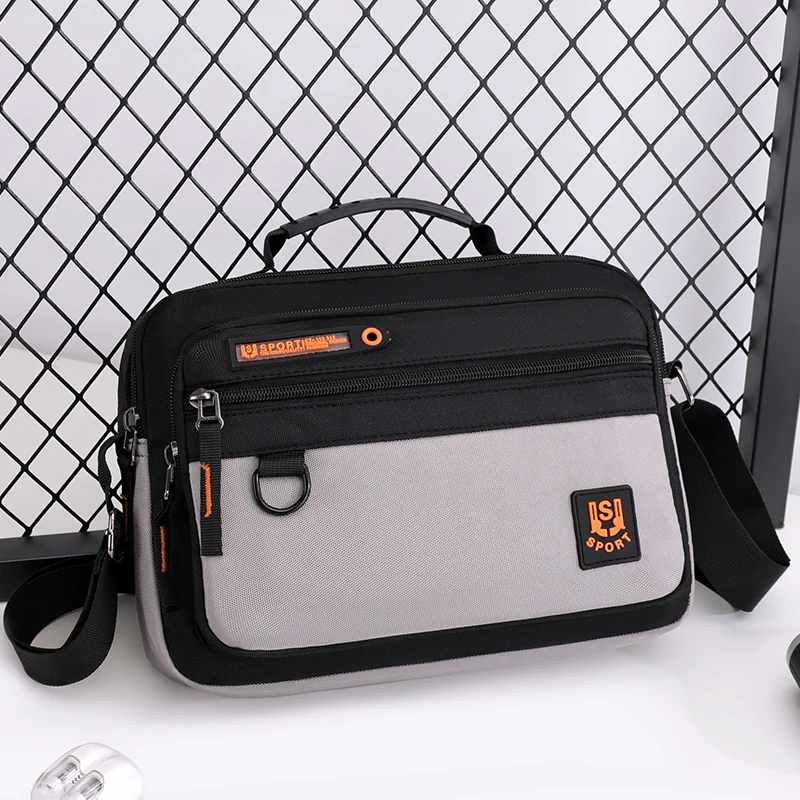Multi-Pocket Oxford Messenger Bag for Men – Roomy Crossbody Shoulder Pack for Office Travel & Everyday Carry