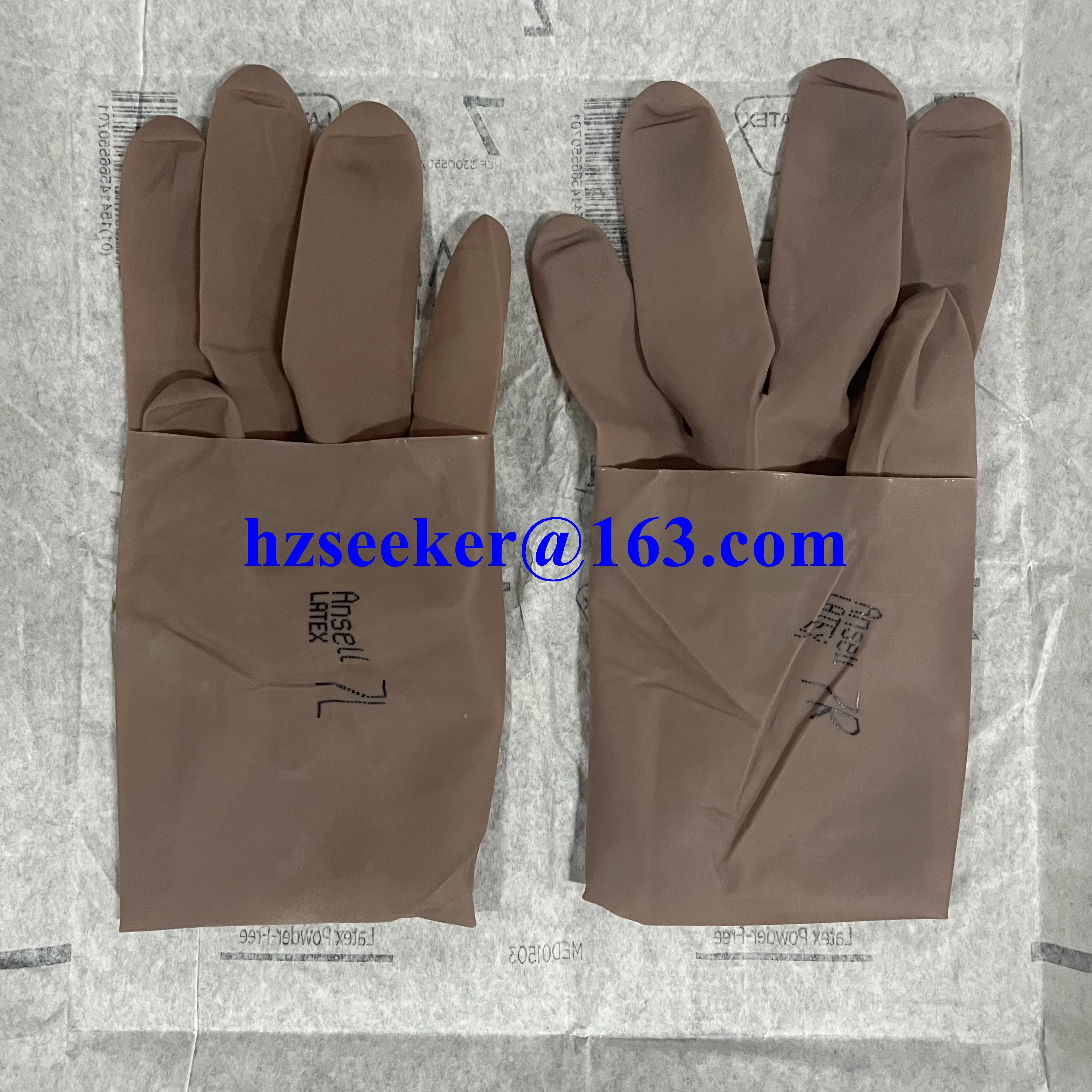 Ansell Gammex Microgrip braunes Latex (1 Paar) ultradünn/braun/außen- oder Innenschicht/empfindlich