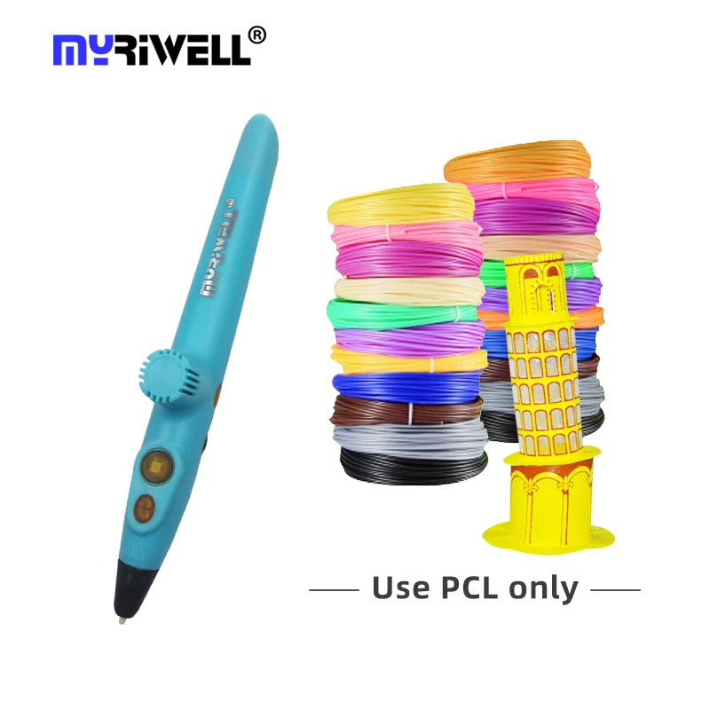 

myriwell factory direct sale RP-200A plc Kid Intelligent Filament 3d Pen Low Temperature