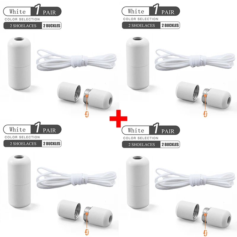 Elastische Geen Stropdas Schoenveters Halve Cirkel Veters Voor Kinderen En Volwassen Sneakers Schoenveter Quick Lui Metalen Slot Veters Schoen Strings