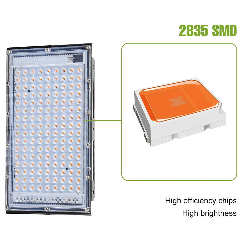 200 واط LED تنمو ضوء الطيف الكامل USB مصنع الكاشف مقاوم للماء للداخلية الدفيئة زهرة الخضروات الزراعة المائية #2