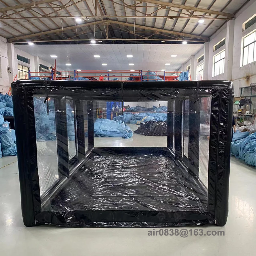 Pvc Airtight Inflatable Spray Booth Car Painting Car Garage Portable Cover Tent Drive In Carport Cabin With Pump For Maintaining