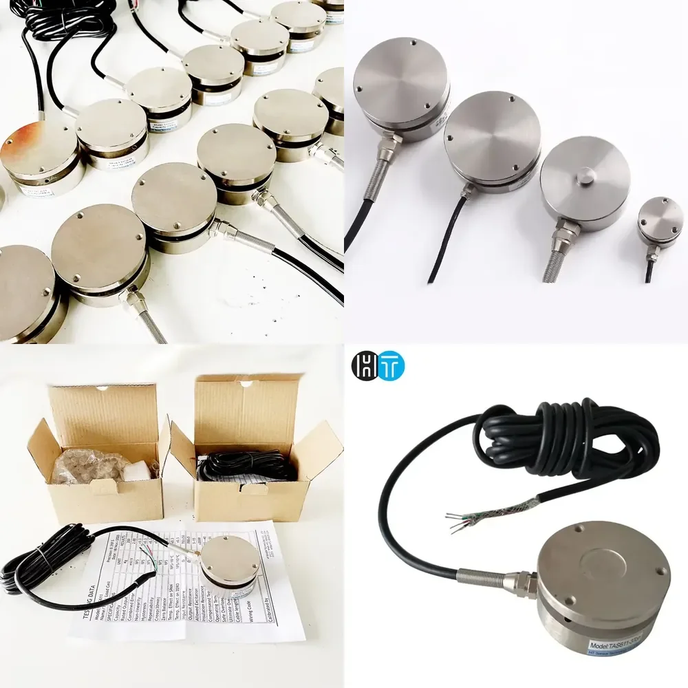 Tedea-Huntleigh Load Cells Compression Round Load Cell Sensor 200kg 500kg 1Ton 2Ton 3Ton 5ton Load Cell TAS611