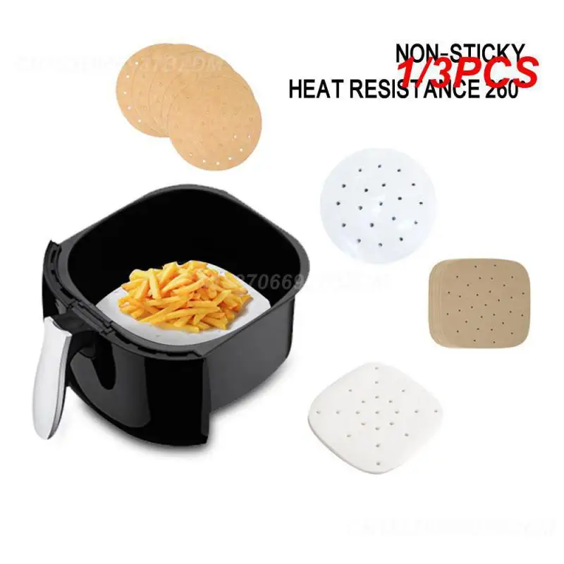 1/3PCS 15/18/20/24cm White Bamboo Steamer Practical Cooking Paper Dim Sum Paper Non Stick Restaurant Kitchen Under Steam Mat