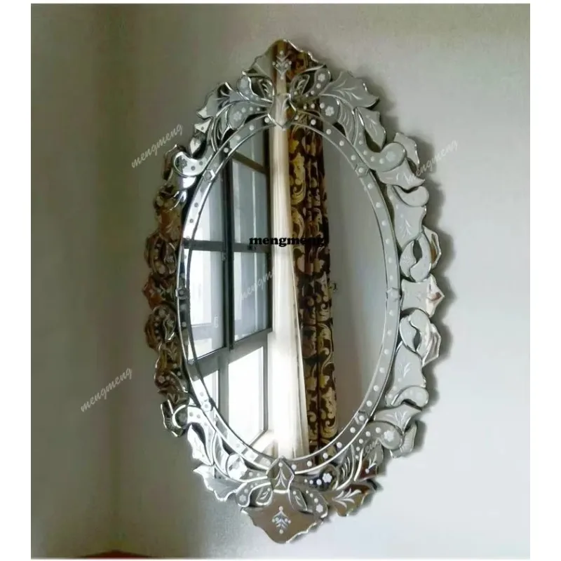 

E182 Carved mirror decoration hallway mirror bathroom mirror neoclassical postmodern