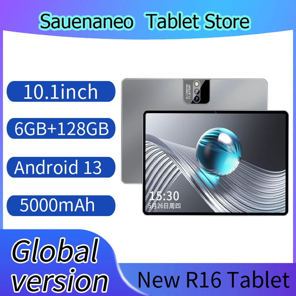 

Global version R16-B Android Tablet 6GB (3+3 Expand) RAM+128GB ROM Octa core Dual Camera Dual SIM Card 5000mAh Battery