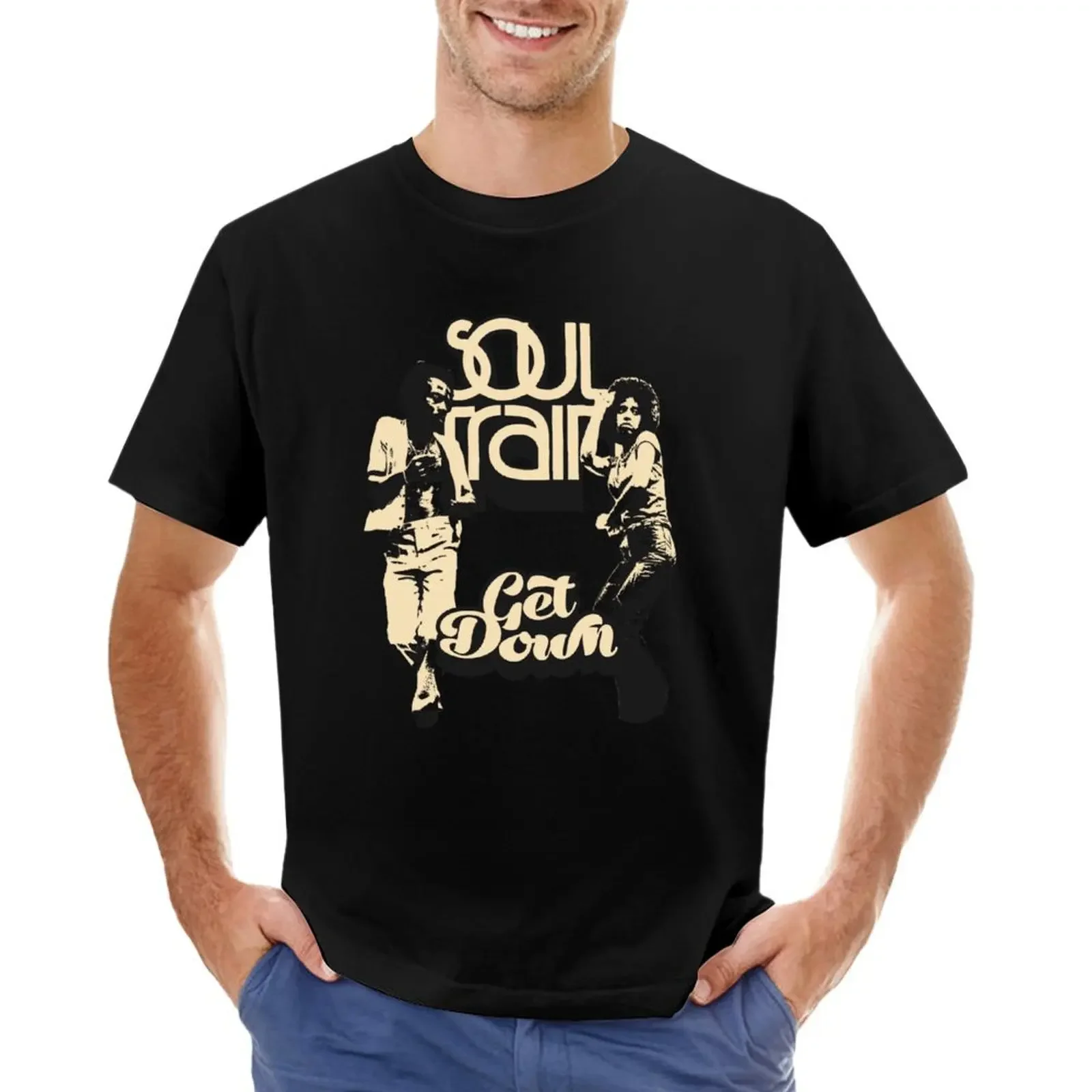 

Soul Train Classic T-shirt aesthetic clothes blanks plus sizes hippie clothes Men's cotton t-shirt