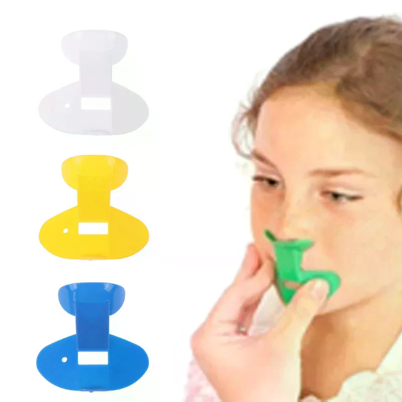 Plastic Nose Whistle Resonance Dark Blue Hygienic Nasal Flute Clarity Improvement Training for Toddlers for Practice