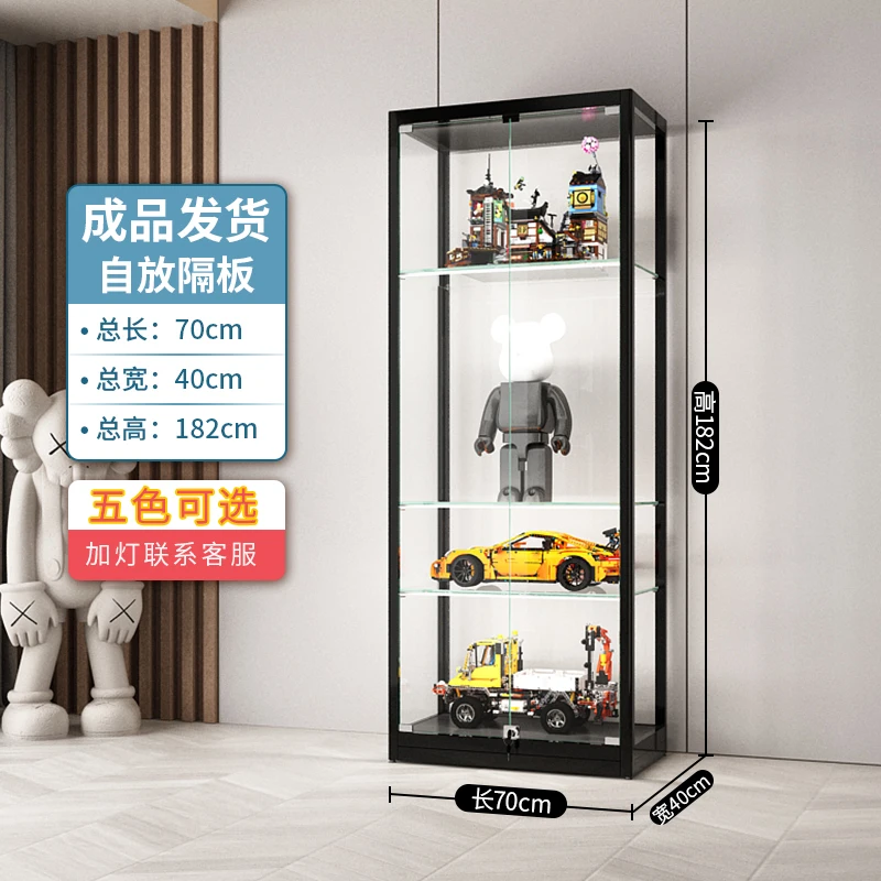 

LEGO Display Cabinet Household Figure Display Stand Dust-proof Transparent Glass Cabinet Custom Toy Model Blind Box