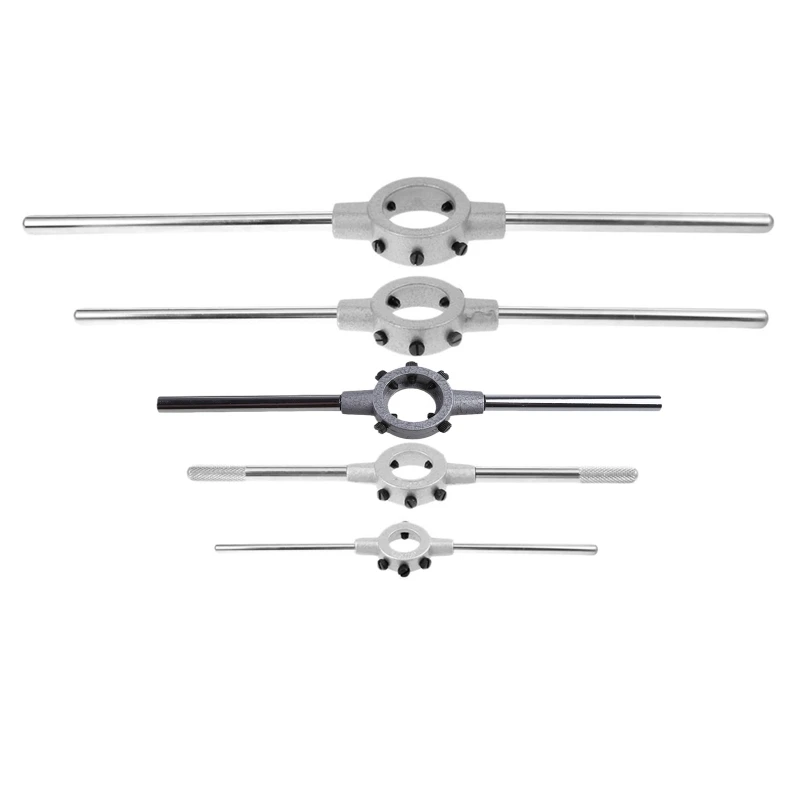 ipiip ダイストックハンドルレンチ高炭素鋼メトリックラウンドダイホルダー M3-M6 M7-9 M10-11 M12-16 M18-22 ダイス用
