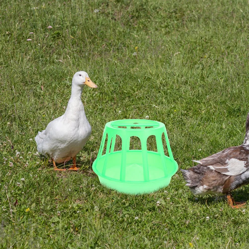 

2pcs Poultry Feeder Chicken Goose Duck Food Container Anti-Spill Design Reusable Durable Multi-Use Feeding Tool For