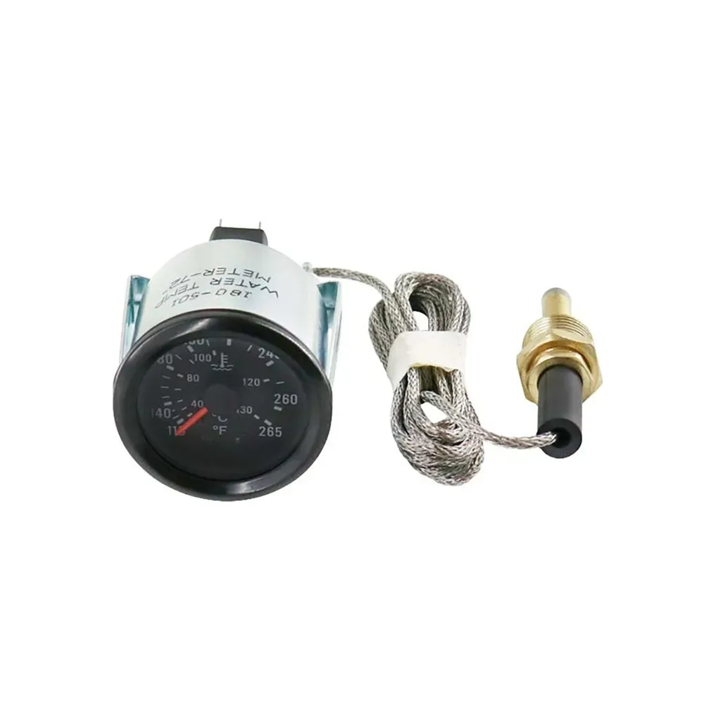 

2-дюймовый механический датчик температуры воды с указателем 52 мм и датчиком 130 ℃ /265 ℉ Двухмасштабный инженерный автомобильный прибор