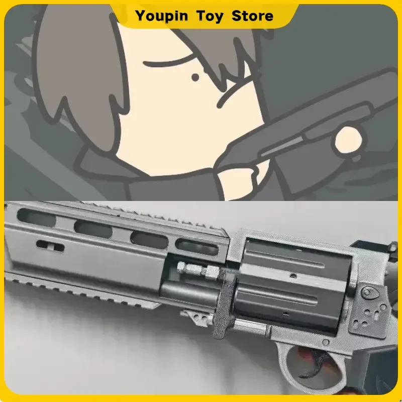 Resident Evil 9 Requiem Leon Revolver Figure Cosplay Prop Game Peripheral Hand Cannon Model Articulated Toy Ornament Gift