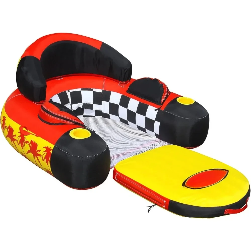 Siesta lounge | schwimmfähige Lounge, schwere PVC-Blase, schwere Nylon abdeckung