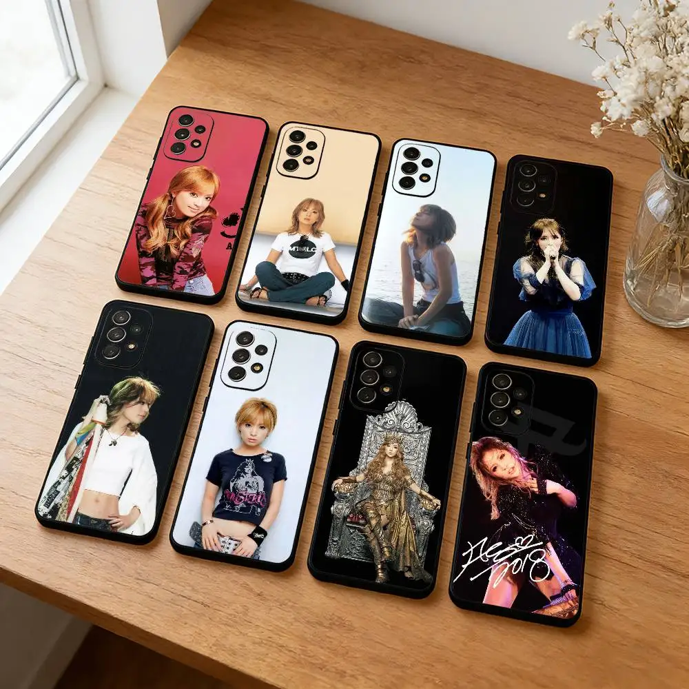 A-Ayumi Hamasaki Singer  Phone Case For Samsung S26,S25,S24,S23,S22,Plus,Cover  Black Shell
