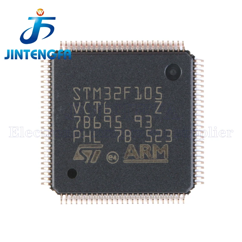 STM32F105 STM32F105R8T6 STM32F105RBT6 STM32F105RCT6 STM32F105VBT6 STM32F105VCT6 LQFP-64/100 ARM MCU SMD IC مايكرو