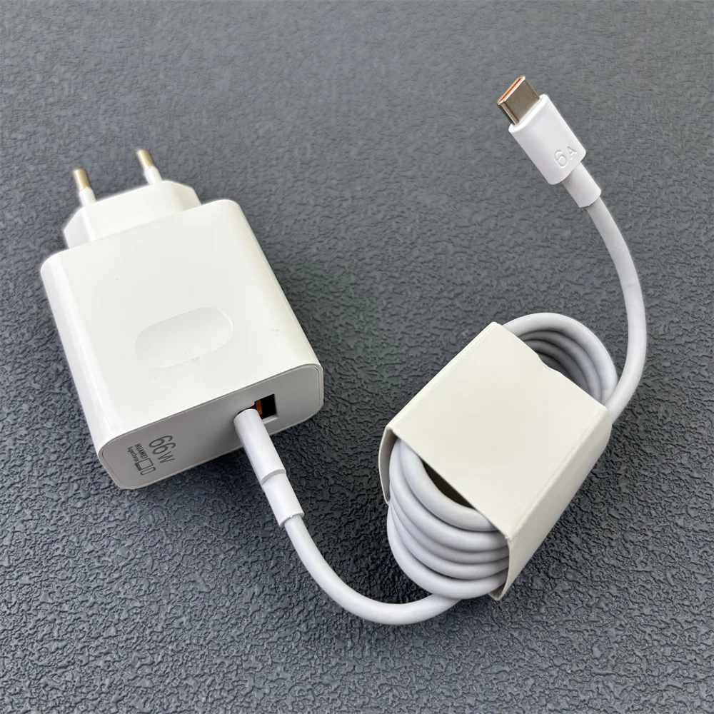 هواوي 66 واط الاتحاد الأوروبي منافذ مزدوجة سوبر تهمة التوصيل تحويل محول الطاقة ل Pura 70 الترا P60 P50 P40 ماتي 50 برو 6A USB C/PD كابل #6