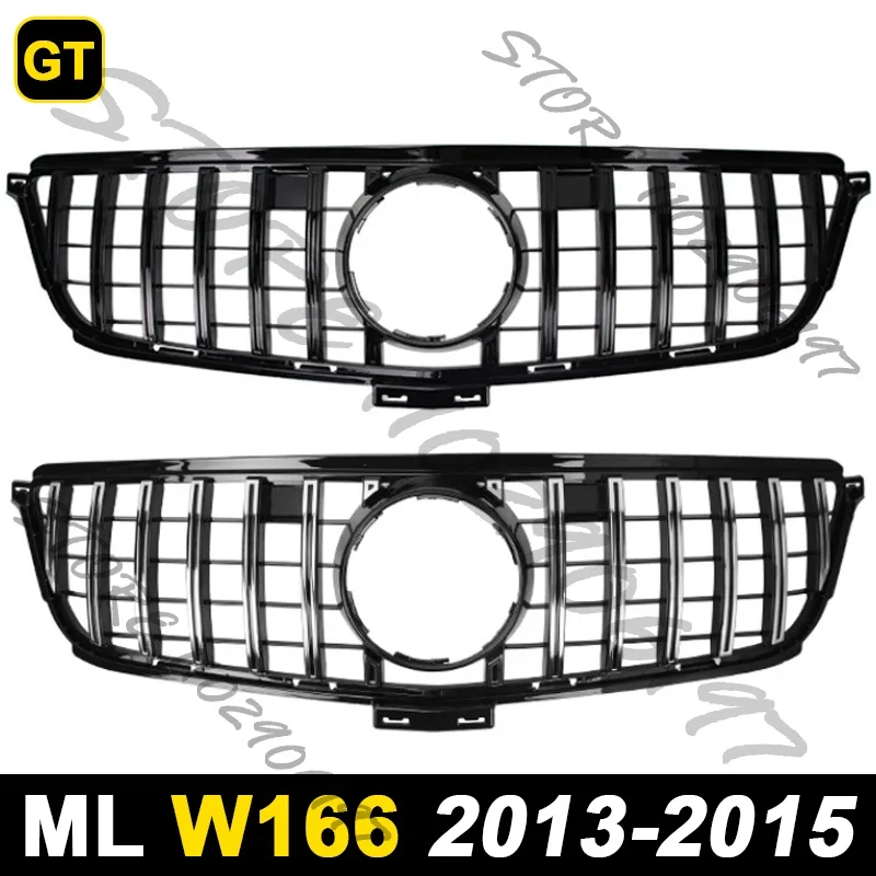 for W166 ML 2013-2015 GLE 2016-2019 ML320 ML350 ML400 ML500 GLE300 GLE320 GLE400 GLE450 GT Bumper Racing Grille