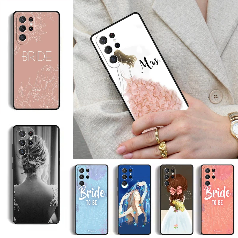 Bride To Be Phone Case for Samsung Galaxy S26 S25 Ultra S24 S23 S22 S21 Plus Note 10 Bumper Cover