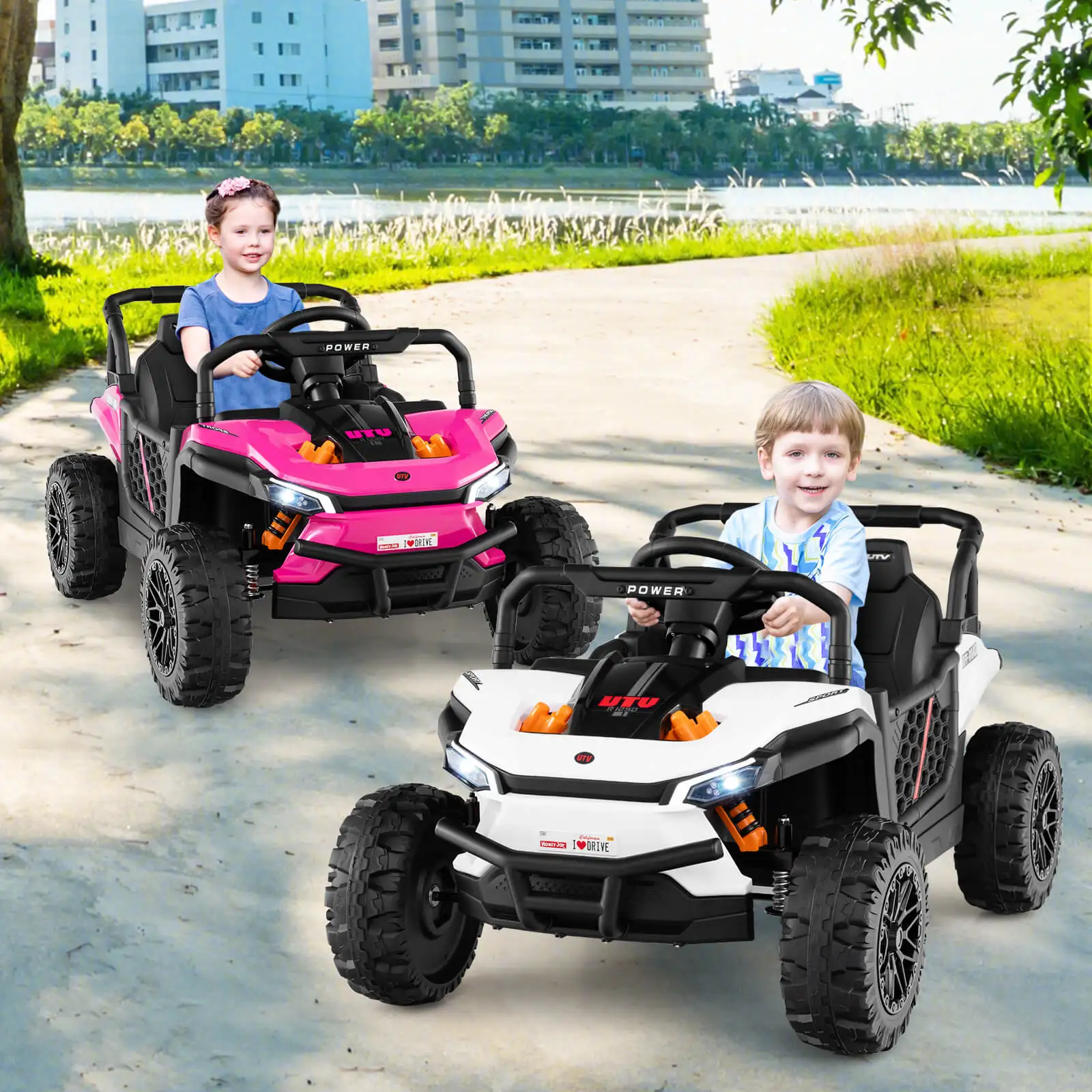 12V Kids Ride on Truck w/Parental Remote 3 Speeds & Reverse Forward Function