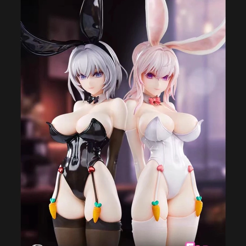 

Original Bunny Girls Black 1/6 Fancam Bunny Girls White Figure Anime Pvc Action Figure 34cm Toy Custom Collectible Model Doll