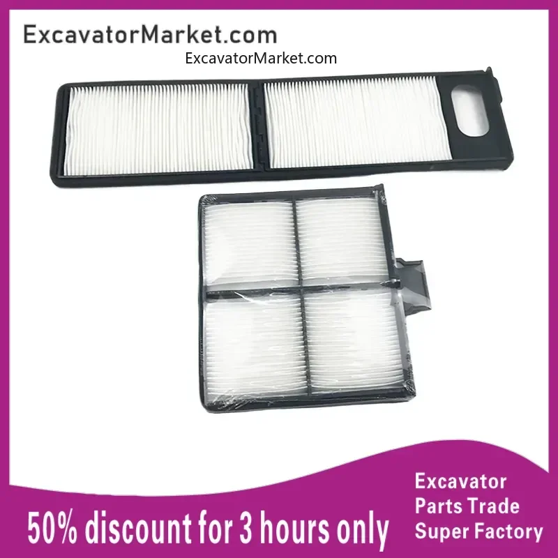 Excavator Spare For Kobelco SK75/210/330/250/350/460/130/140-8Shengang air conditioning filter element  Excavator Parts