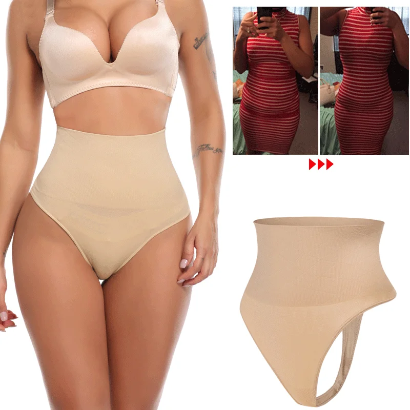 Vrouwen Taille Cincher String Slip Vormer Hoge Taille Buik Controle Slipje Afslankend Ondergoed Butt Lifter Vormgeven Korte Body Shaper