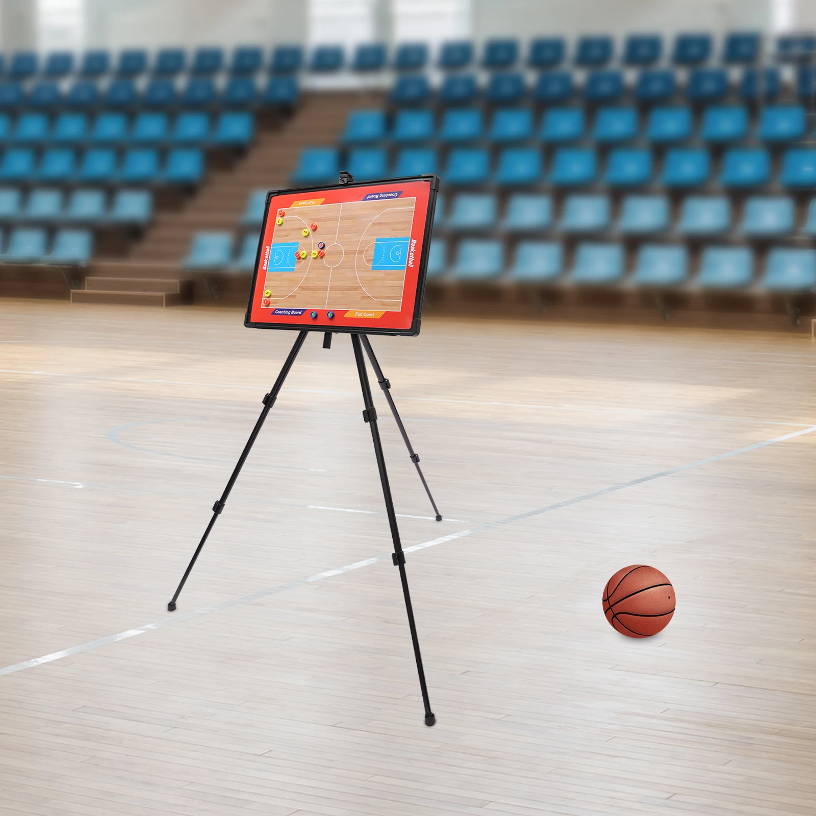 Portable Freestanding Basketball Display Board Stainless Steel Basketball tactical board