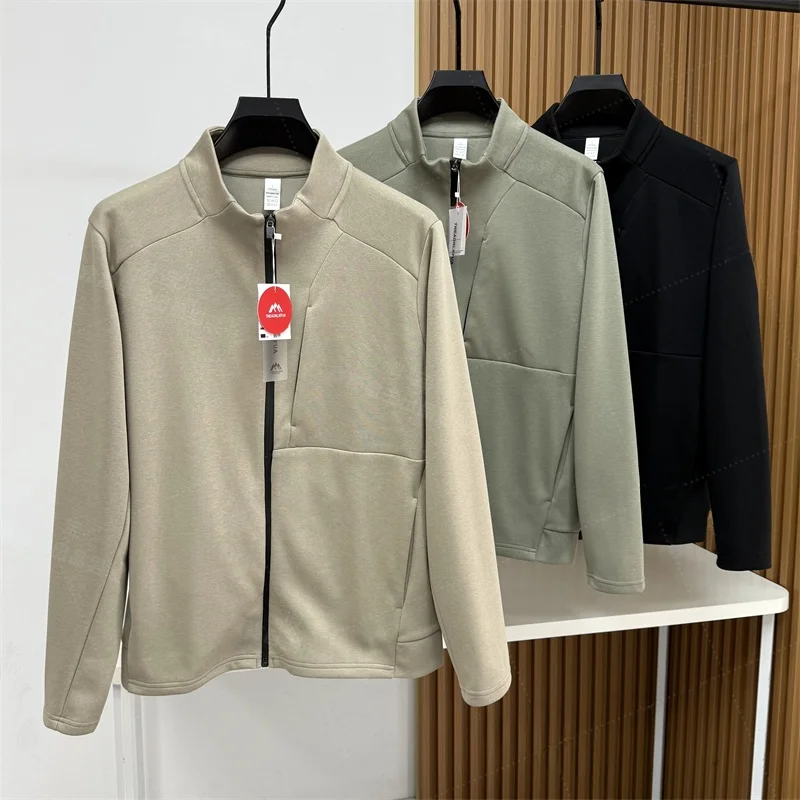 

Outdoor Men's Faion Jaet Stand Collar Zipper Pred Ss 3D Tailoring Cotton Polyester Blend Long Sve Autumn New