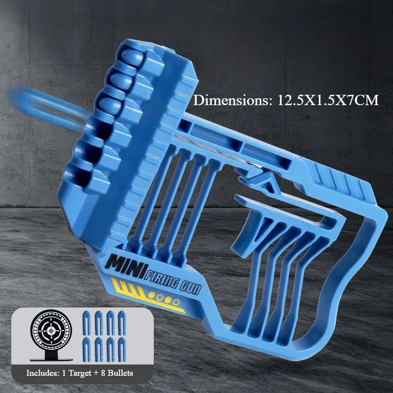 Zestaw do zabawy dla chłopców: pistolet do zabawy, strzelanka, zawiera 1 tarczę, 8 kul, bezpieczny materiał plastikowy, edukacyjny prezent dla dzieci.