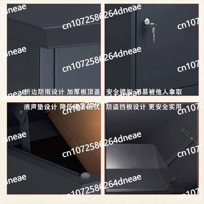 Kotak kurir pintu besar, kotak pengambilan sendiri, kotak paket anti maling untuk luar ruangan, lemari penyimpanan untuk toko/vila, kotak penyimpanan tahan air untuk luar ruangan