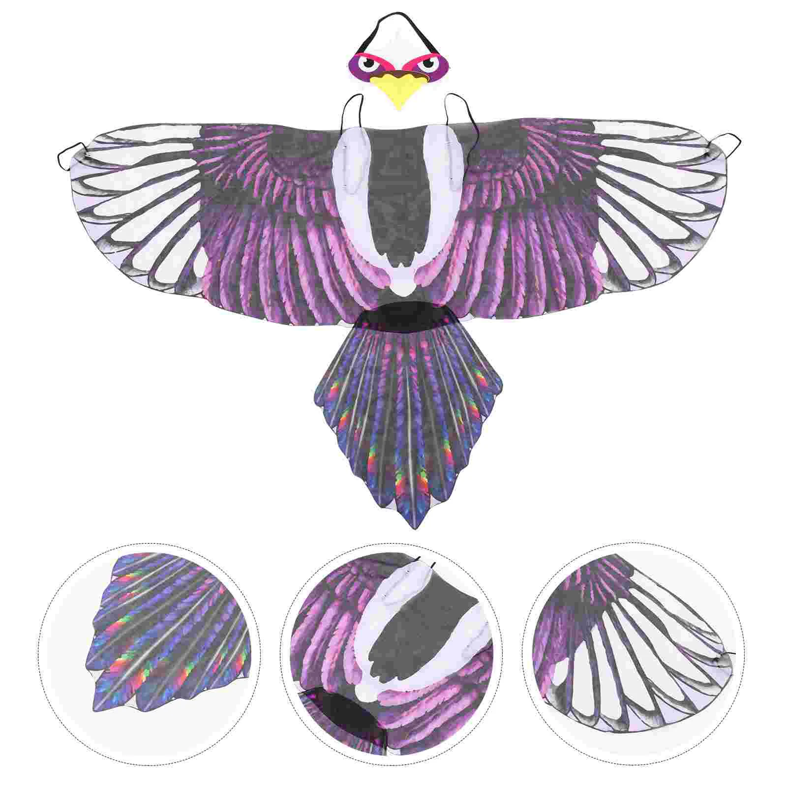 

Eagle Wings Costumes for Girls Exquisite Kids Boy Cosplay Decorate Chiffon Party Wing-shaped Adornment Prop Child Favor