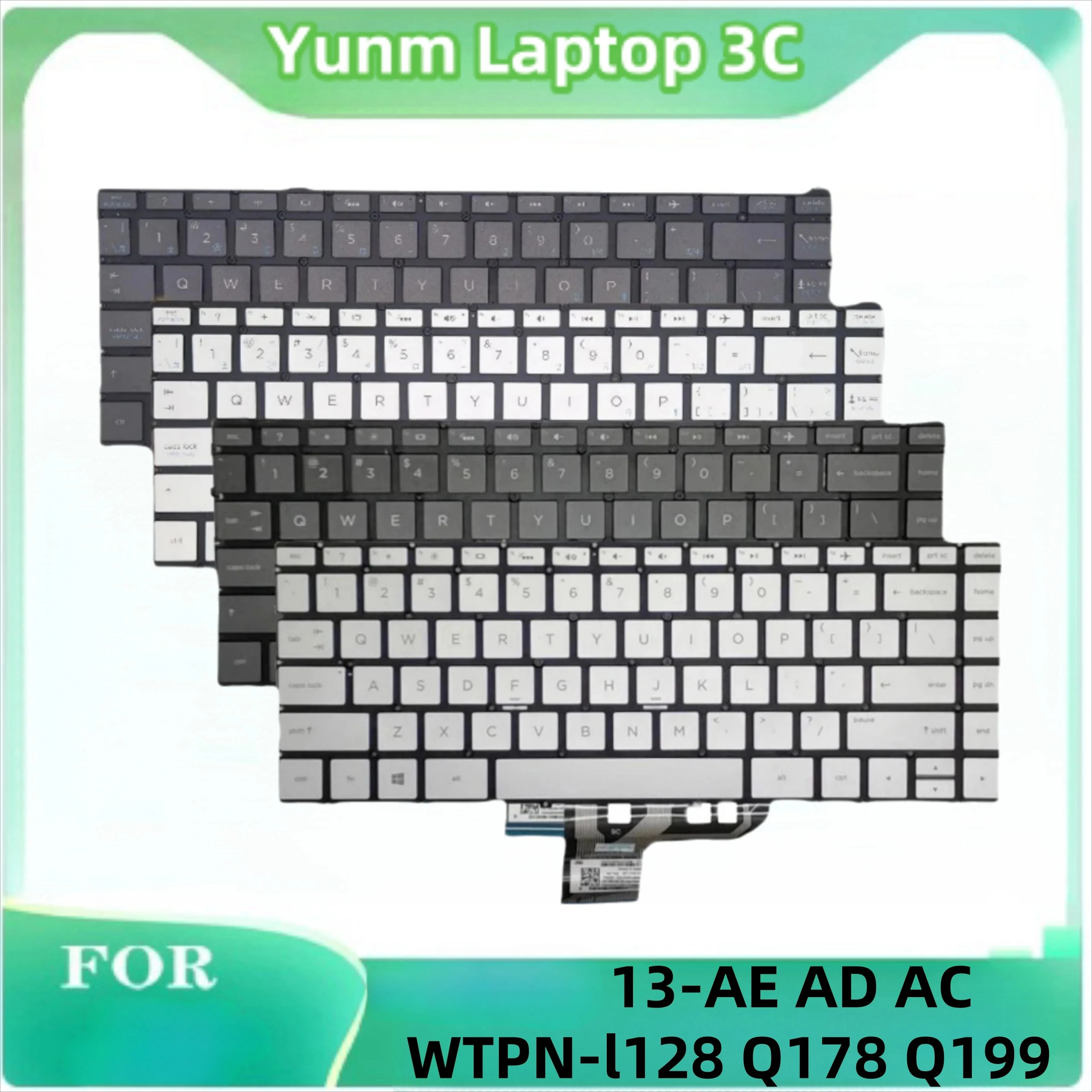 

Клавиатура США для ноутбука HP X360 ENVY 13-AE 13-AD 13-W TPN-I128 Q178 Q199, новая оригинальная клавиатура для ноутбука, английская замена