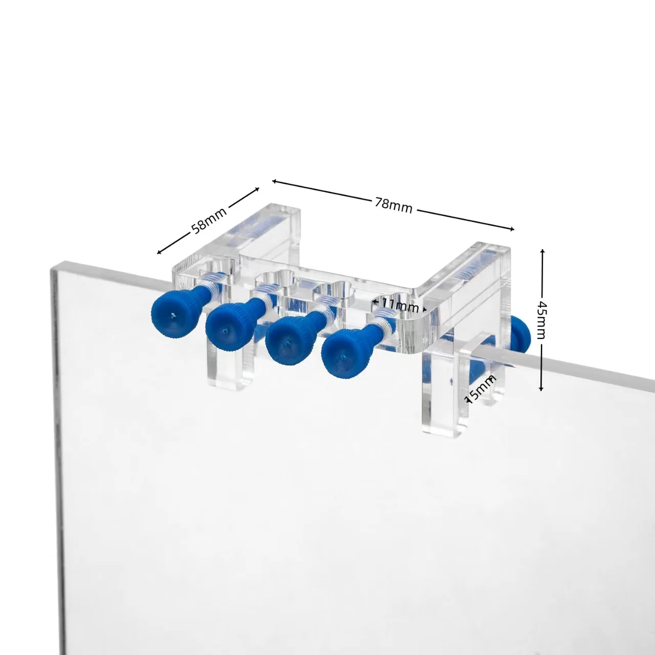 Staffa di fissaggio a quattro fori per tubo di titolazione della pompa di titolazione delle fonti marine HBT-1, staffa di fissaggio della sonda Staffa di fissaggio del tubo HBP-1