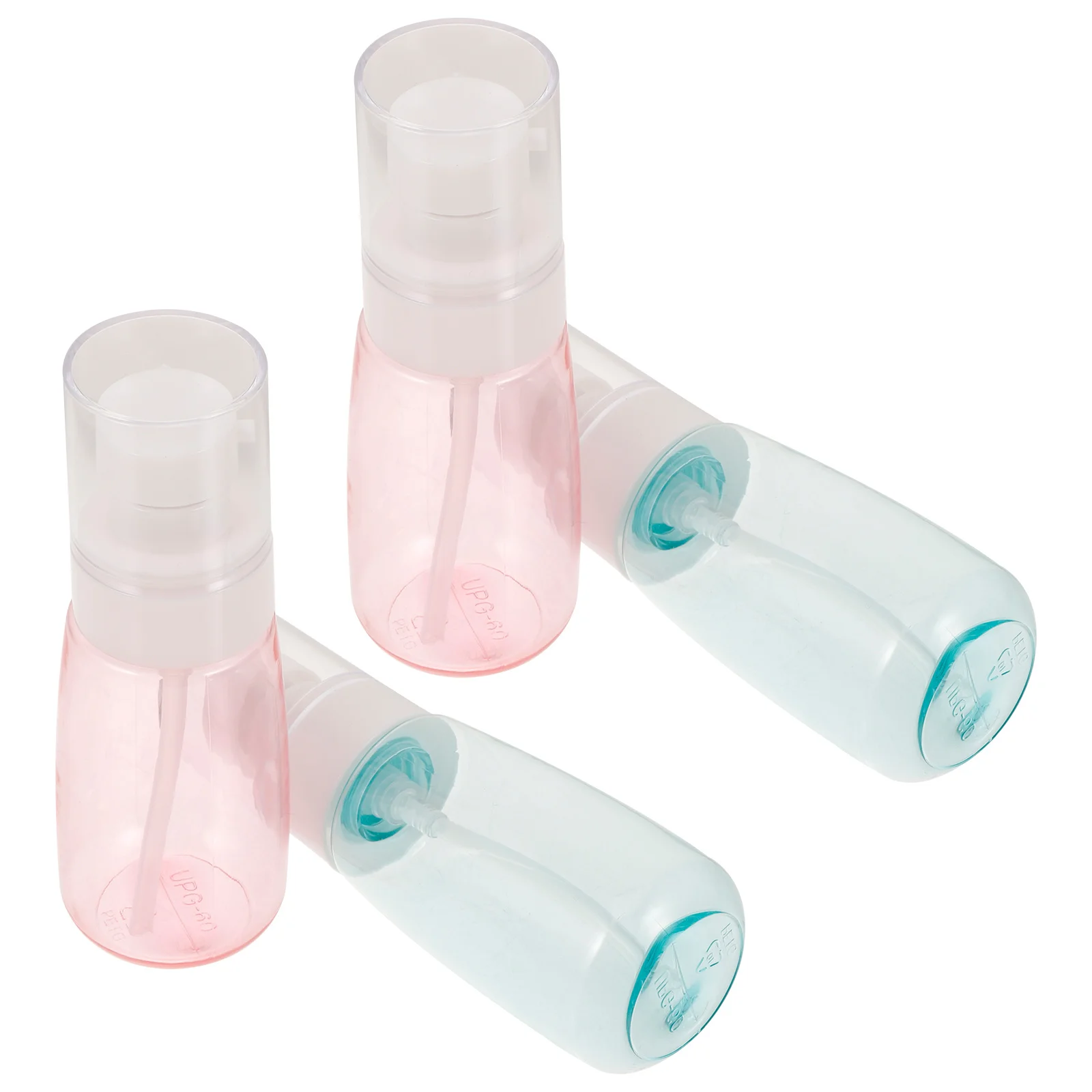 4 قطعة زجاجات السفر فارغة 60 مللي صغيرة مانعة للتسرب المحمولة شامبو غسول الحاويات السفر استخدام تخزين غسول الحاويات #5