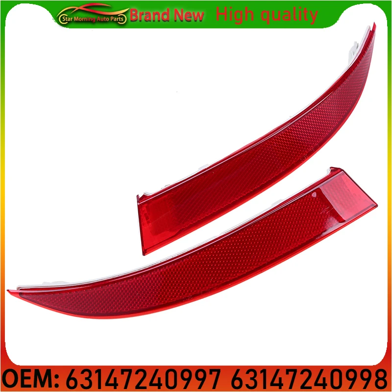 

63147240997 63147240998 New Rear Bumper Reflector Light Lamp Red Lens Cover Left Right Side for BMW X5 E70 LCI 2011 2012 2013