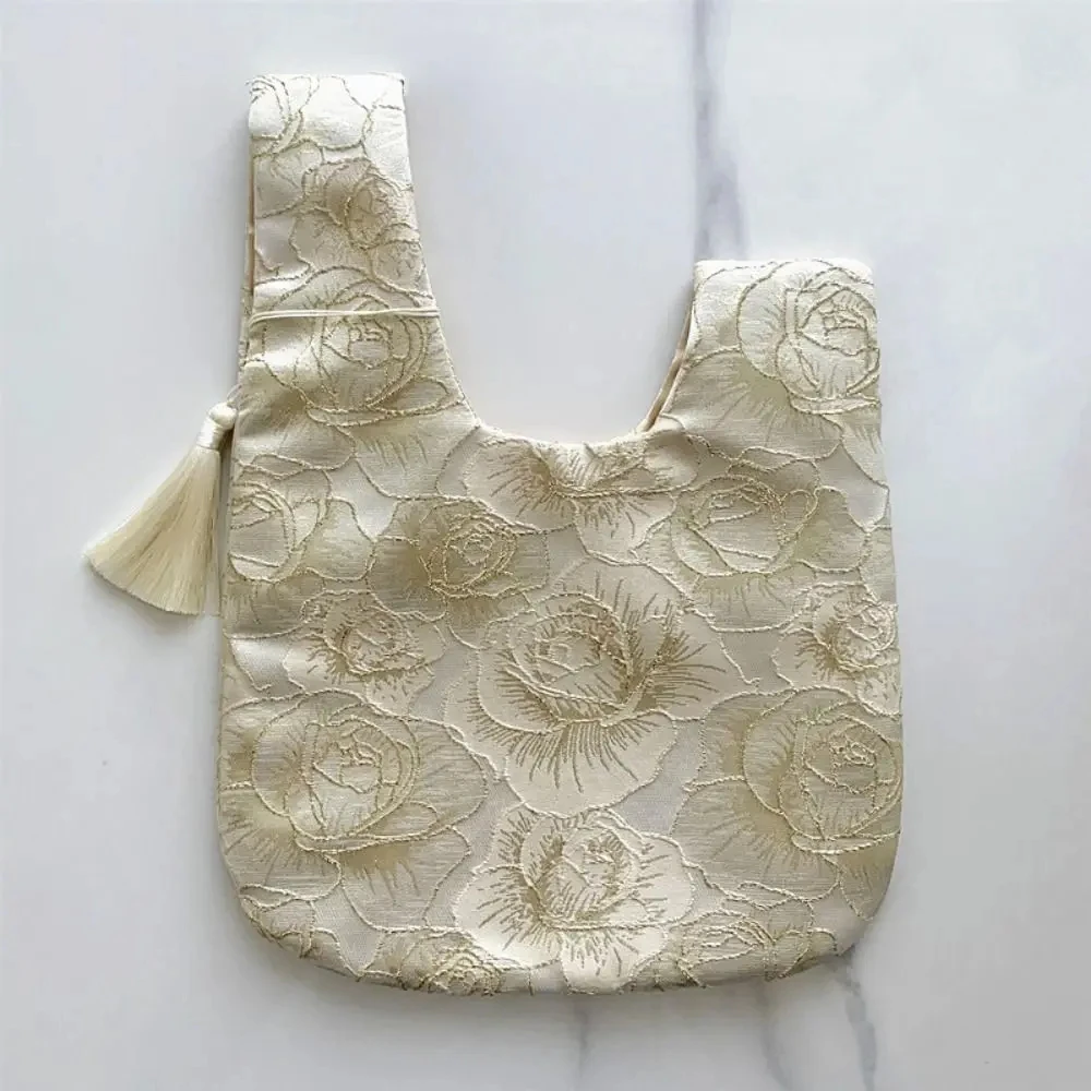 Chinese Style Wrist Bag Tassel Pendant Cheongsam Accessories Embroidery Hanfu Handbag Simple Purse Handbags Small Gift Pouch - Image 6