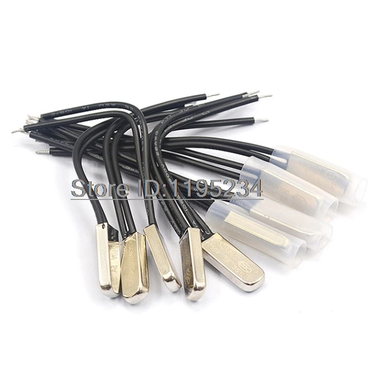 5Pcs Normally Open KSD9700 Temperature Control Sensor 5A 250V 100/105/110/115/120/125/130/135/140/145/150℃