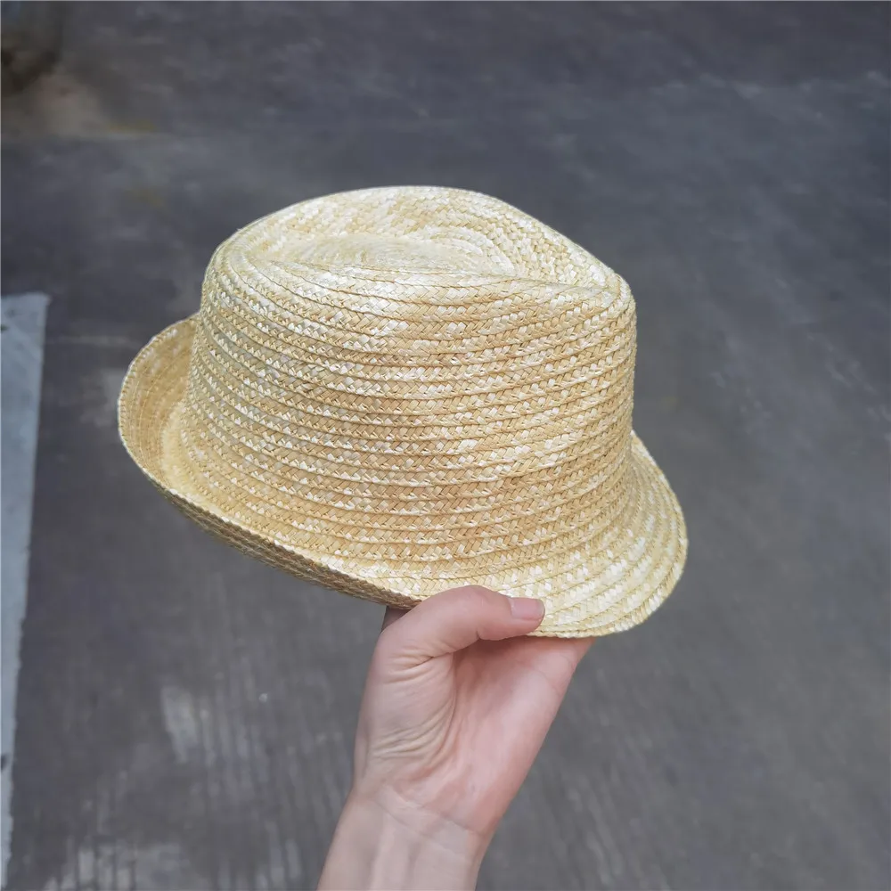 Simple Unisex Beach Sun Straw Hats For Women And Men Summer Casual Panama Hat Female Jazz Hat Trendy Breathable Fedora Sun Cap