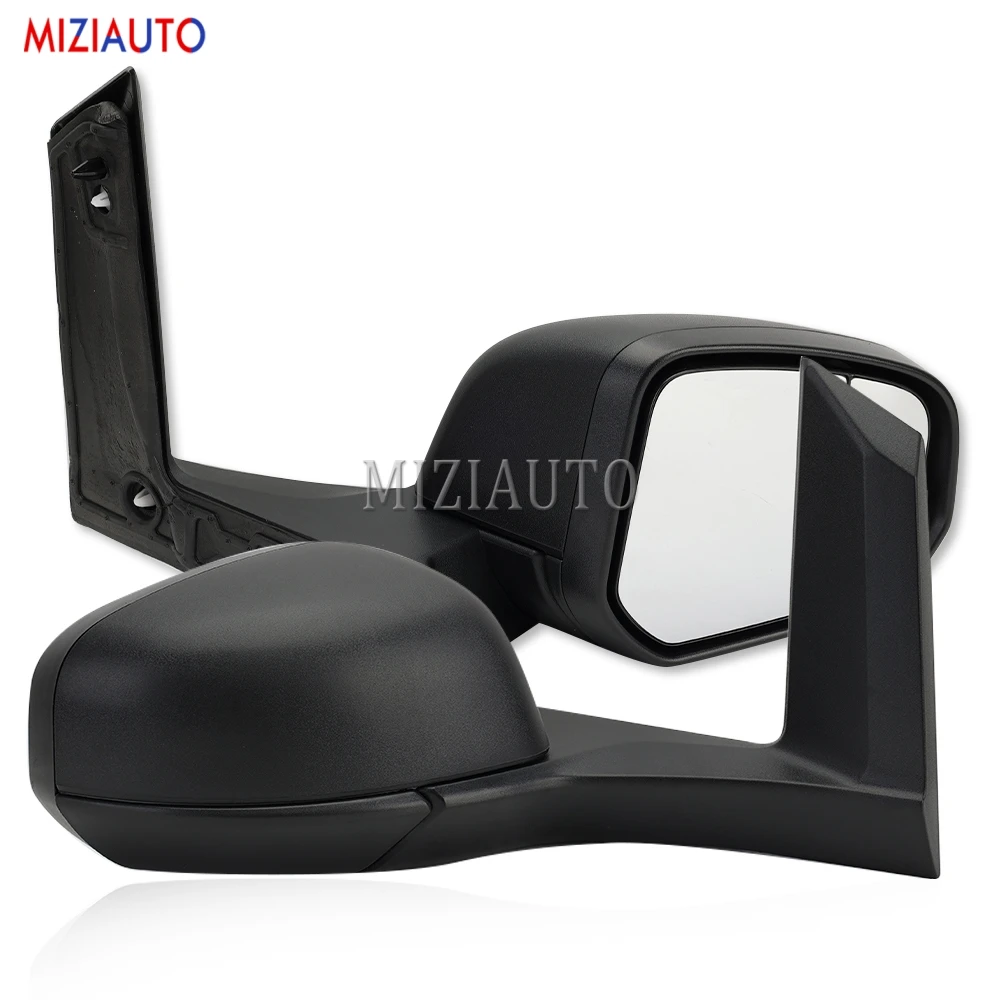 Rearview Side Mirror Cover for Ford Transit Connect 2014-2022 door wing Mirrors Without Turn Signal Heated cars accessories