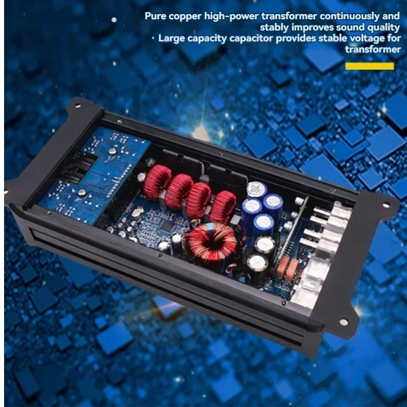 Car Audio Retrofit High-power Amplifier Four Channels Four Ways