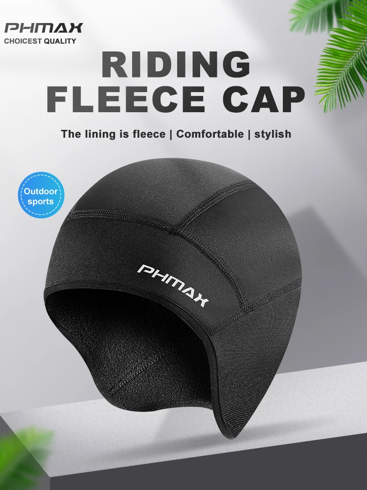 AliExpress PHMAX Winter Warm Fleece Cycling Cap Bike Balaclava Windproof Earmuffs Outdoor Skiing Bicycle Motorcycle Cycling Hat Warm Cap
